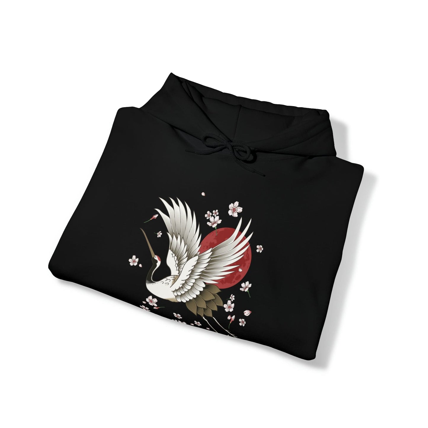 Sakura Graceful Crane Unisex Hoodie