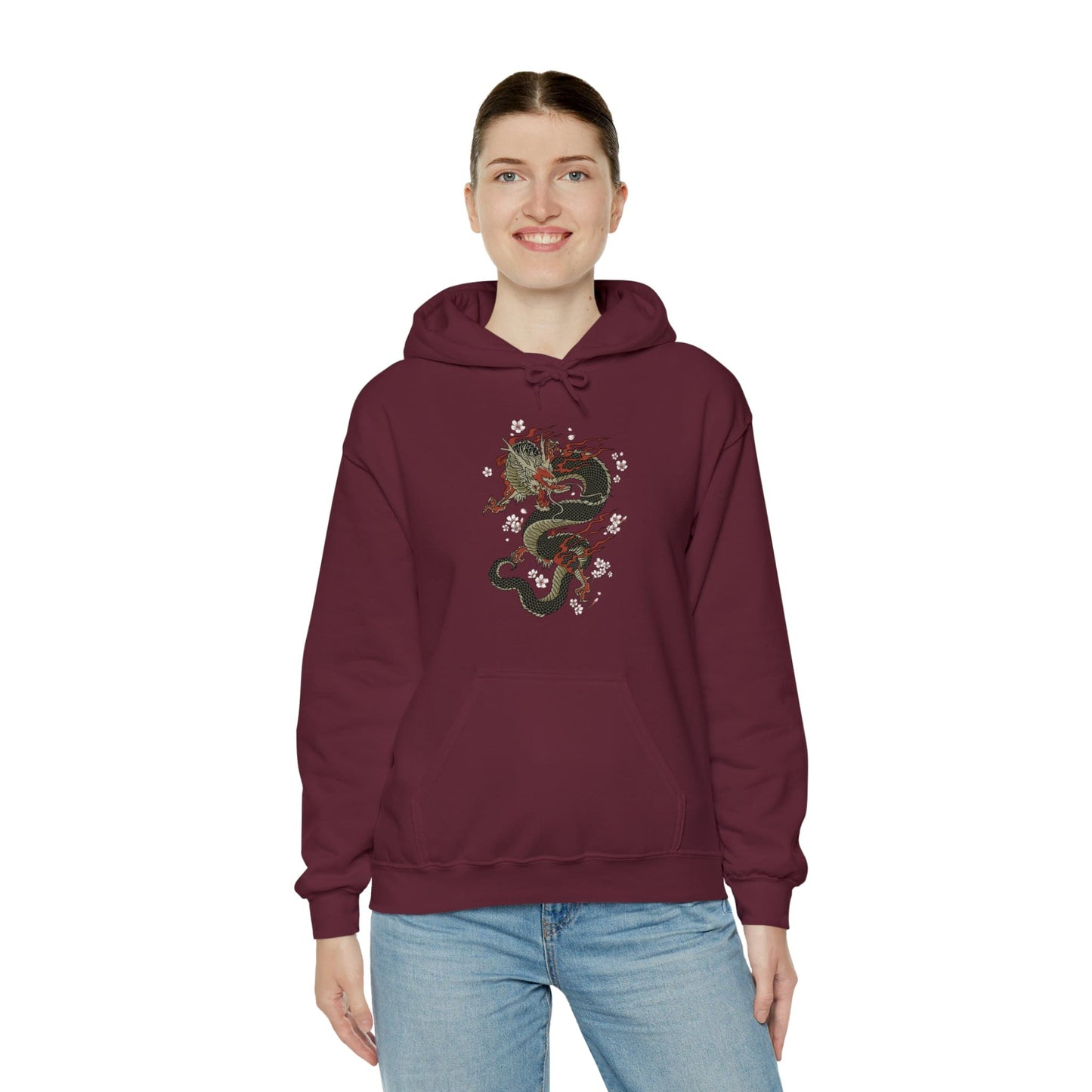 Power Dragon Sakura Unisex Hoodie