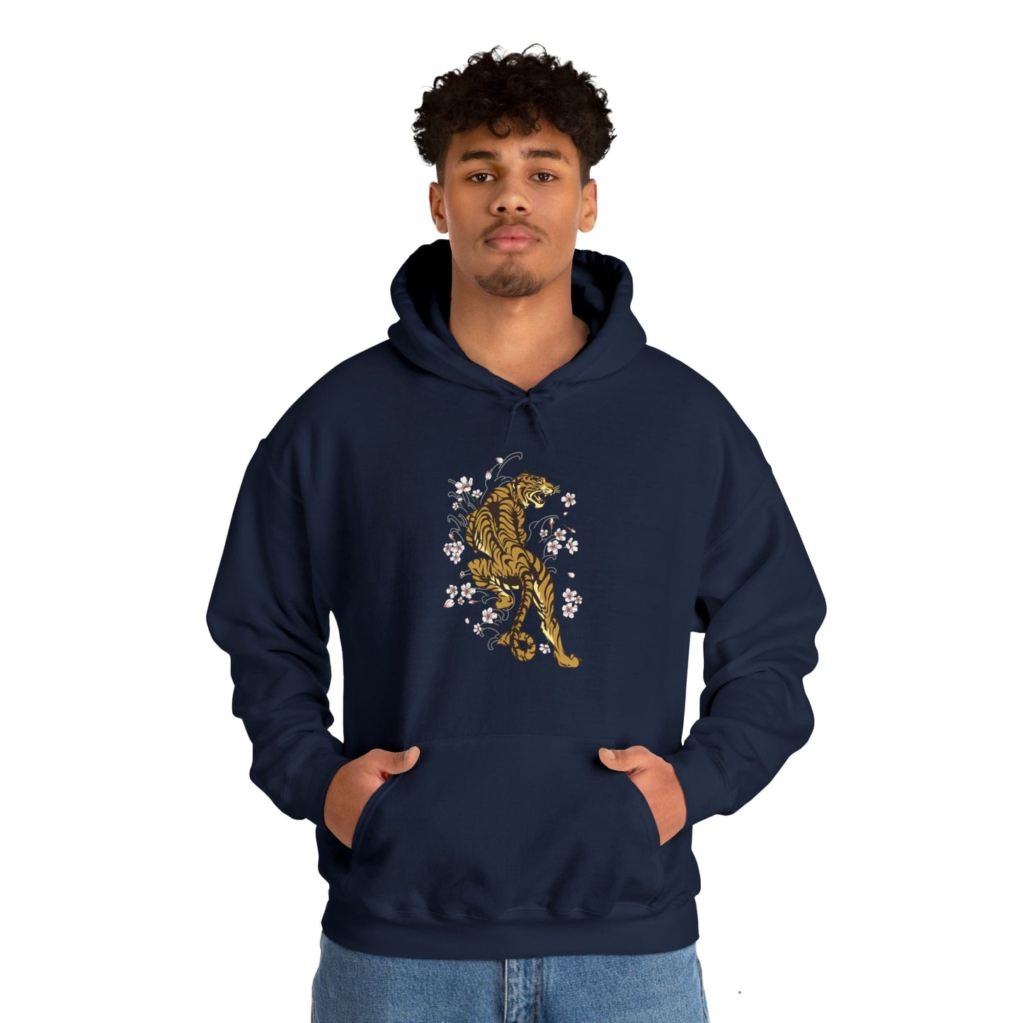 Enchanting Tiger In The Sakura Garden Unisex Hoodie
