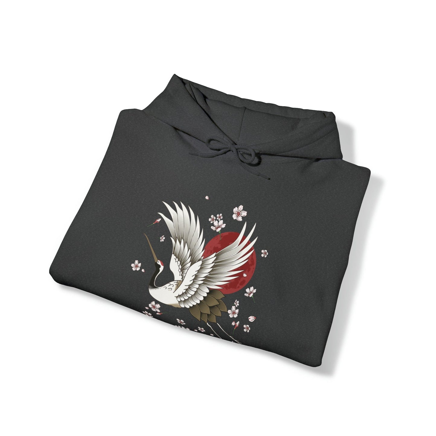 Sakura Graceful Crane Unisex Hoodie