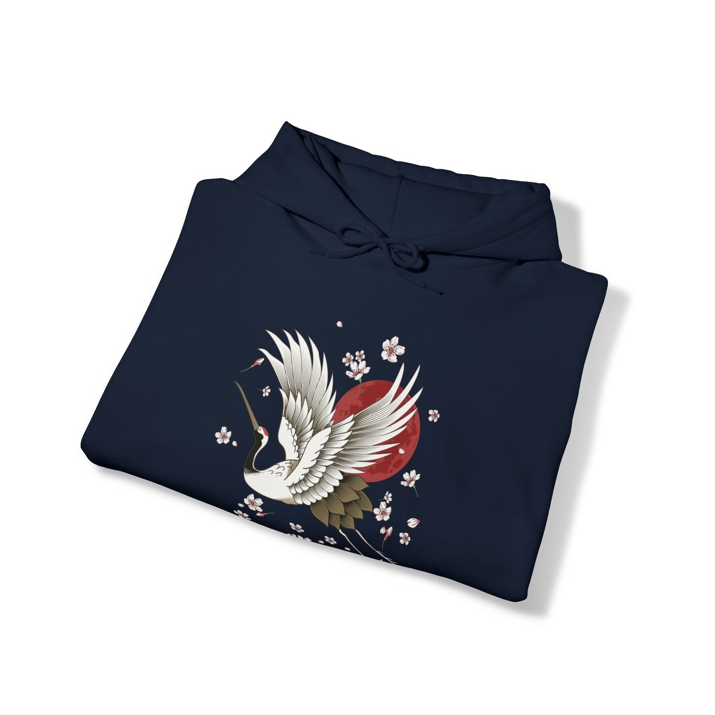 Sakura Graceful Crane Unisex Hoodie