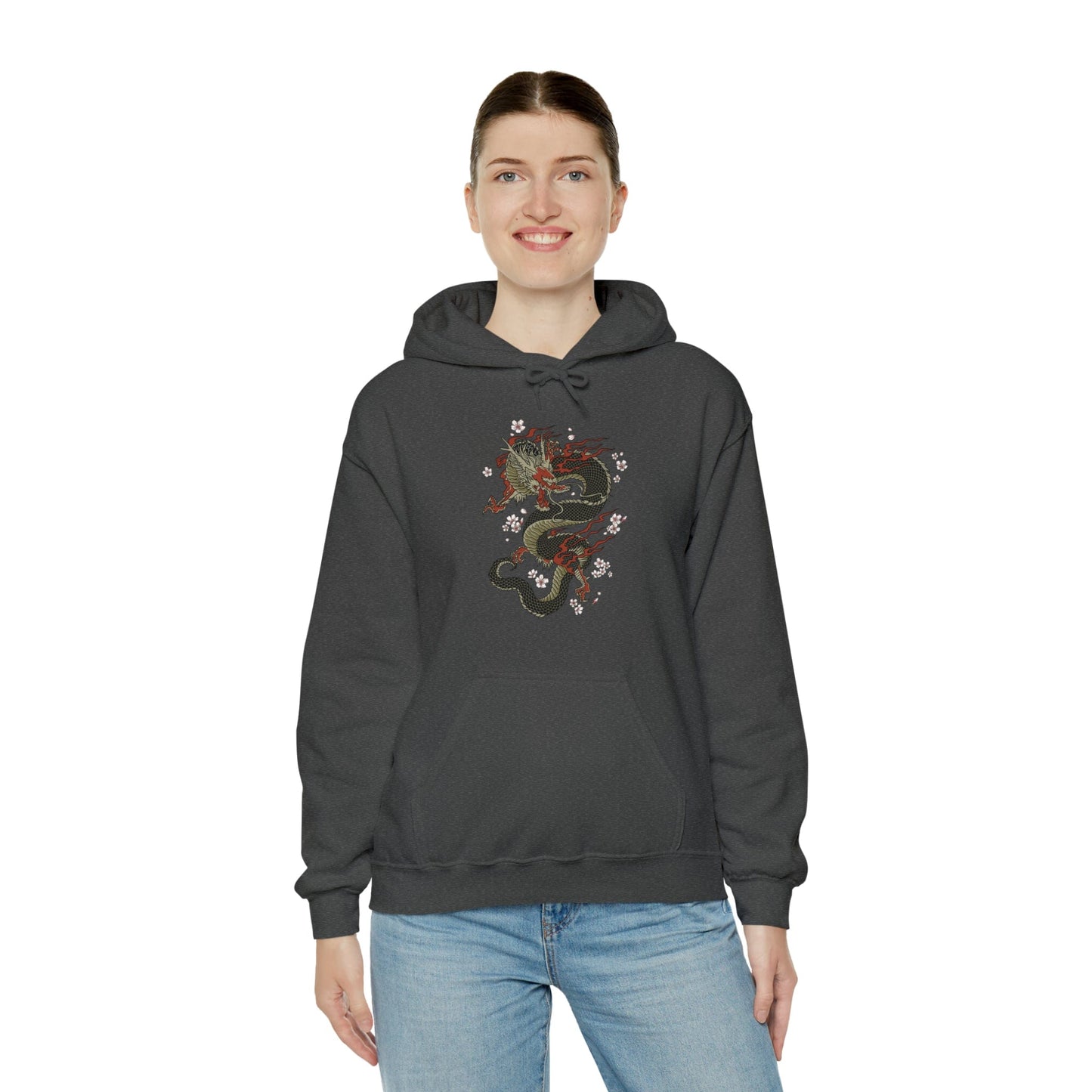 Power Dragon Sakura Unisex Hoodie