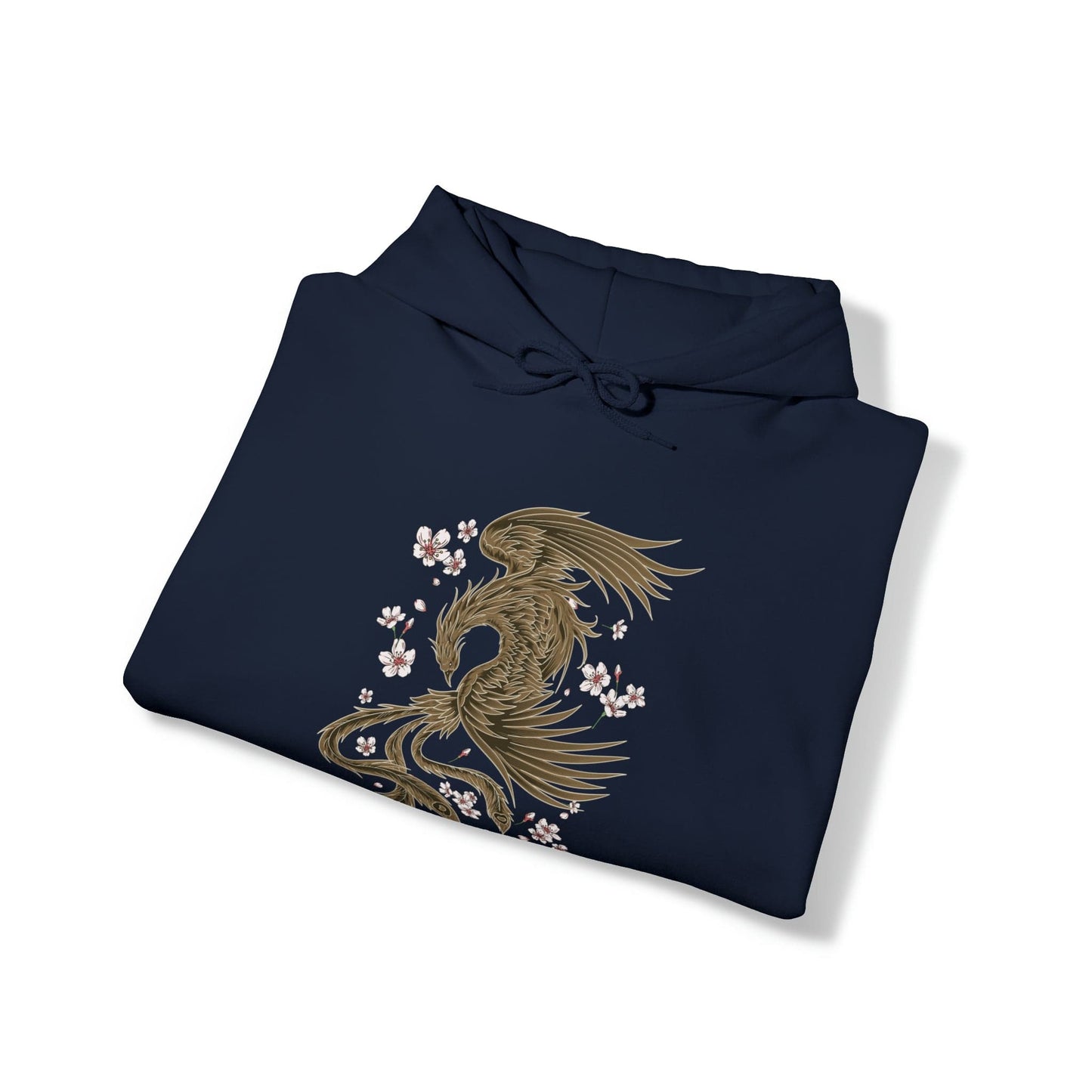 Fiery Phoenix In The Sakura Sky Unisex Hoodie