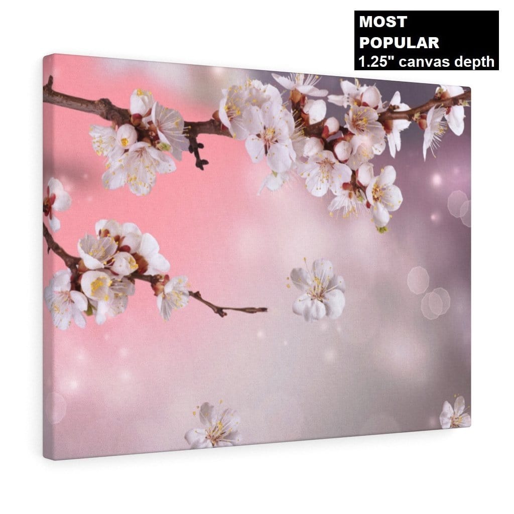 Sakura Twilight (Premium Canvas Art w/ 1.25" Depth Frame Ready To Hang)