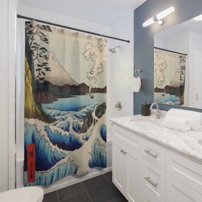 The Great Sea Artisan Shower Curtain