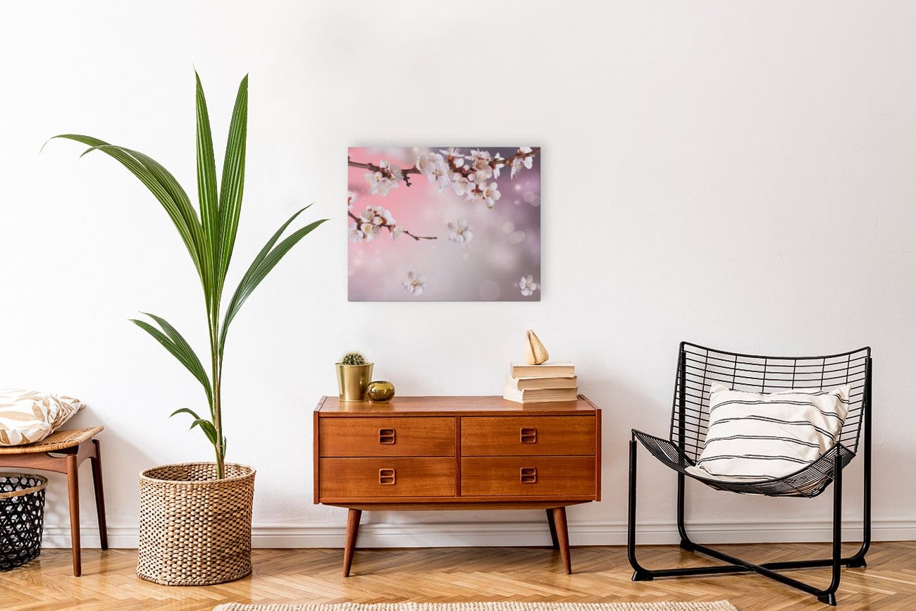 Sakura Twilight (Premium Canvas Art w/ 1.25" Depth Frame Ready To Hang)