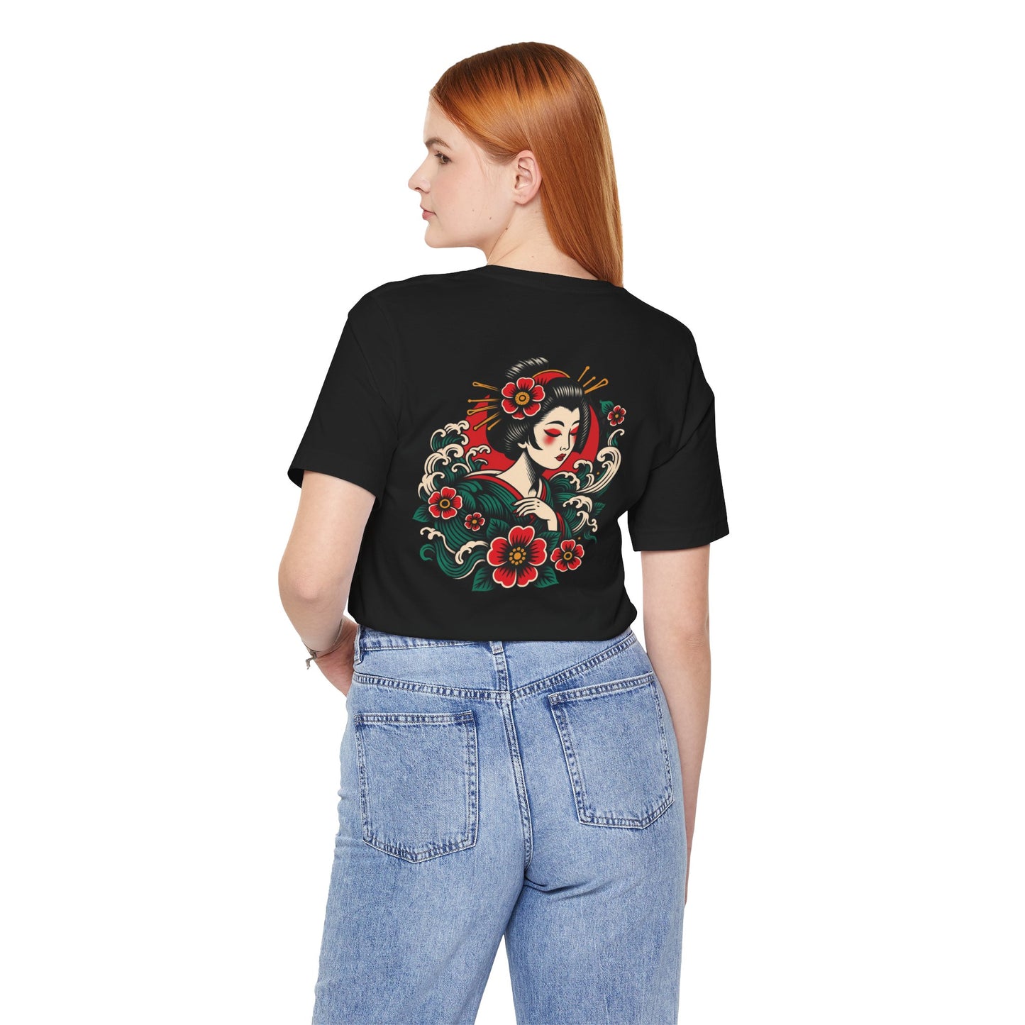 Geisha Elegance Unisex Tee (Back Print)