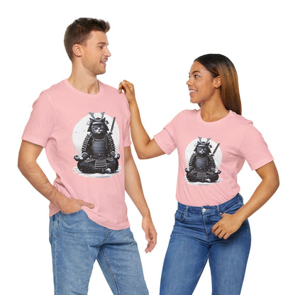 Zen Samurai Cat (No Text) Unisex Tee