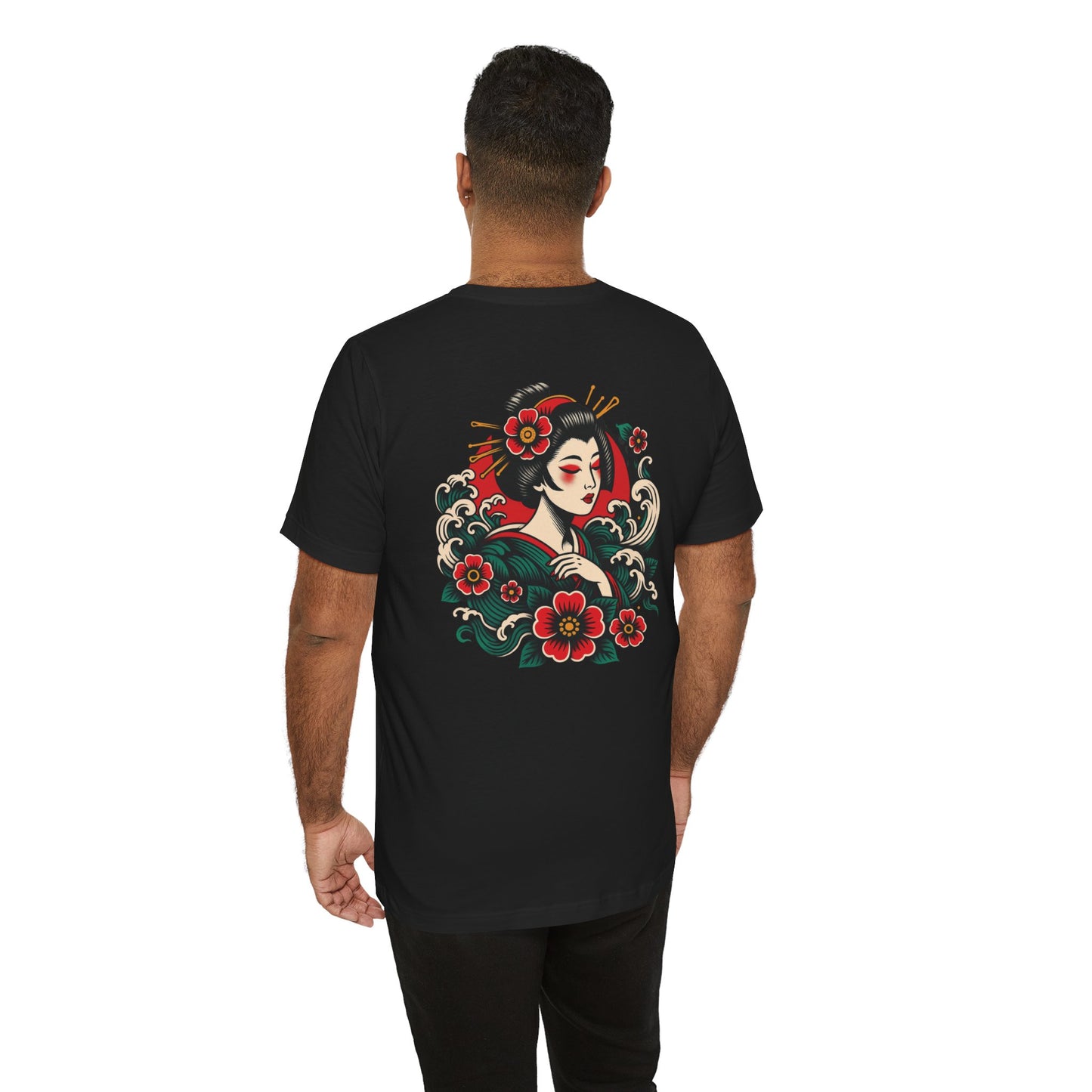 Geisha Elegance Unisex Tee (Back Print)