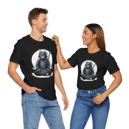 Zen Samurai Cat (No Text) Unisex Tee