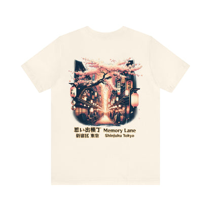 Drinking In The Memory Lane Under The Sakura Unisex Tee (Back Print)