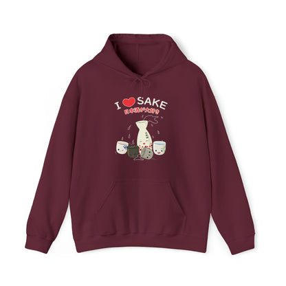 I Love Sake Unisex Hoodie