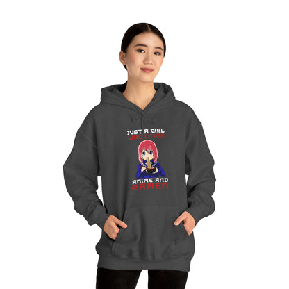 Just A Girl Who Loves Anime And Ramen Unisex Hoodie