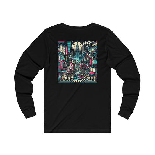 Shinjuku Rush Unisex Long Sleeve Tee (Back Print)