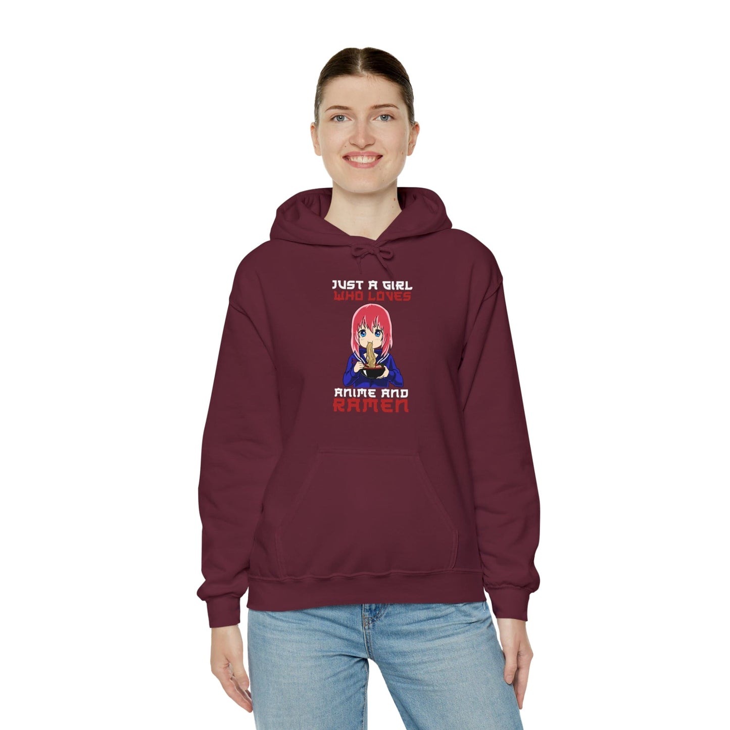 Just A Girl Who Loves Anime And Ramen Unisex Hoodie