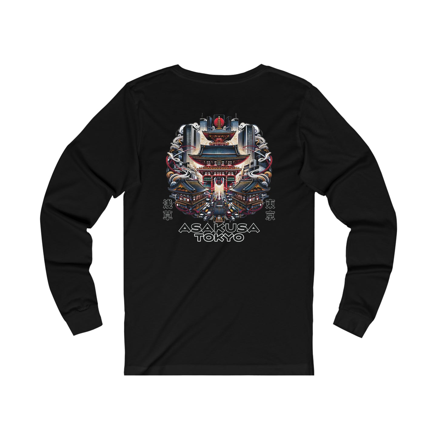 Beautiful Asakusa Unisex Long Sleeve Tee (Back Print)