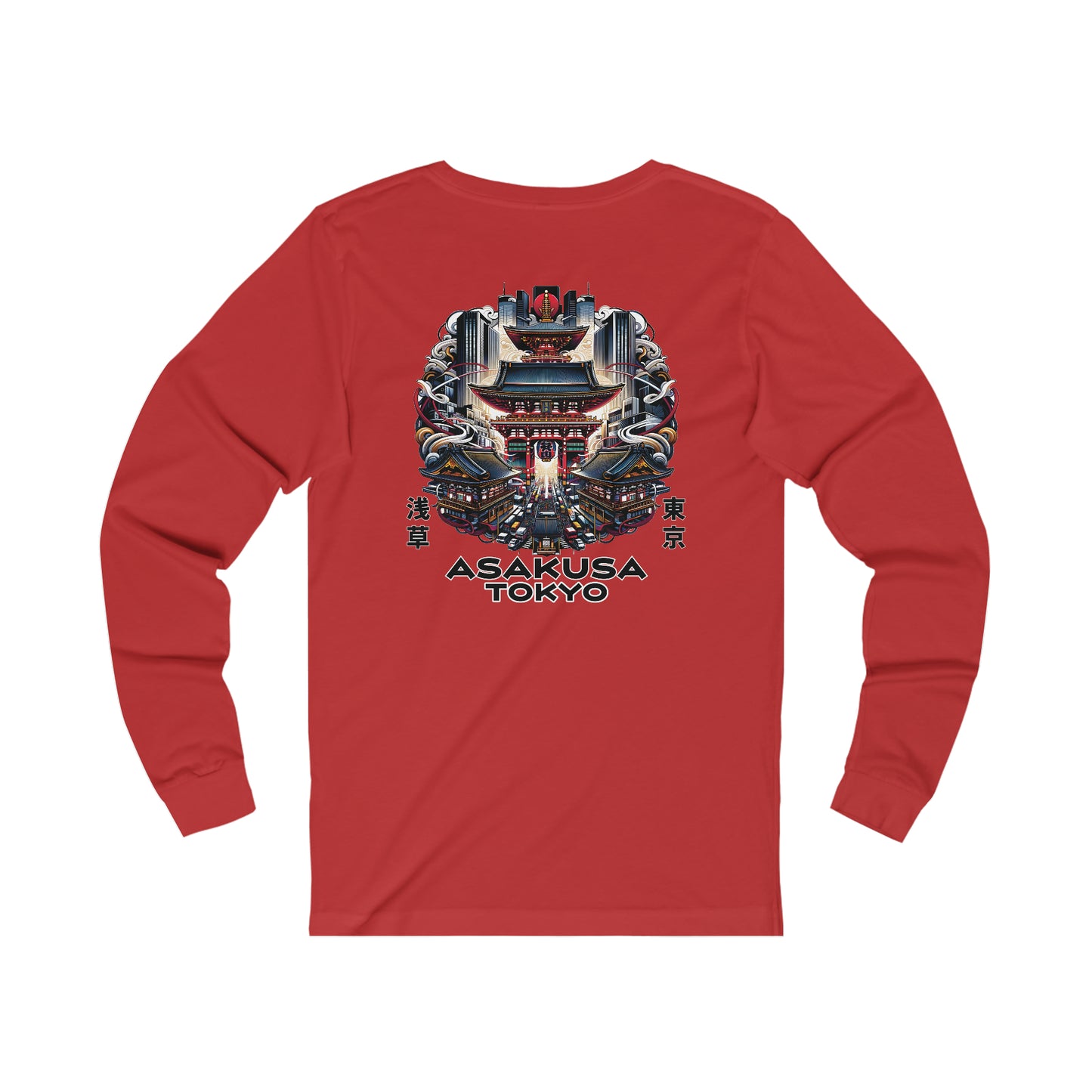 Beautiful Asakusa Unisex Long Sleeve Tee (Back Print)