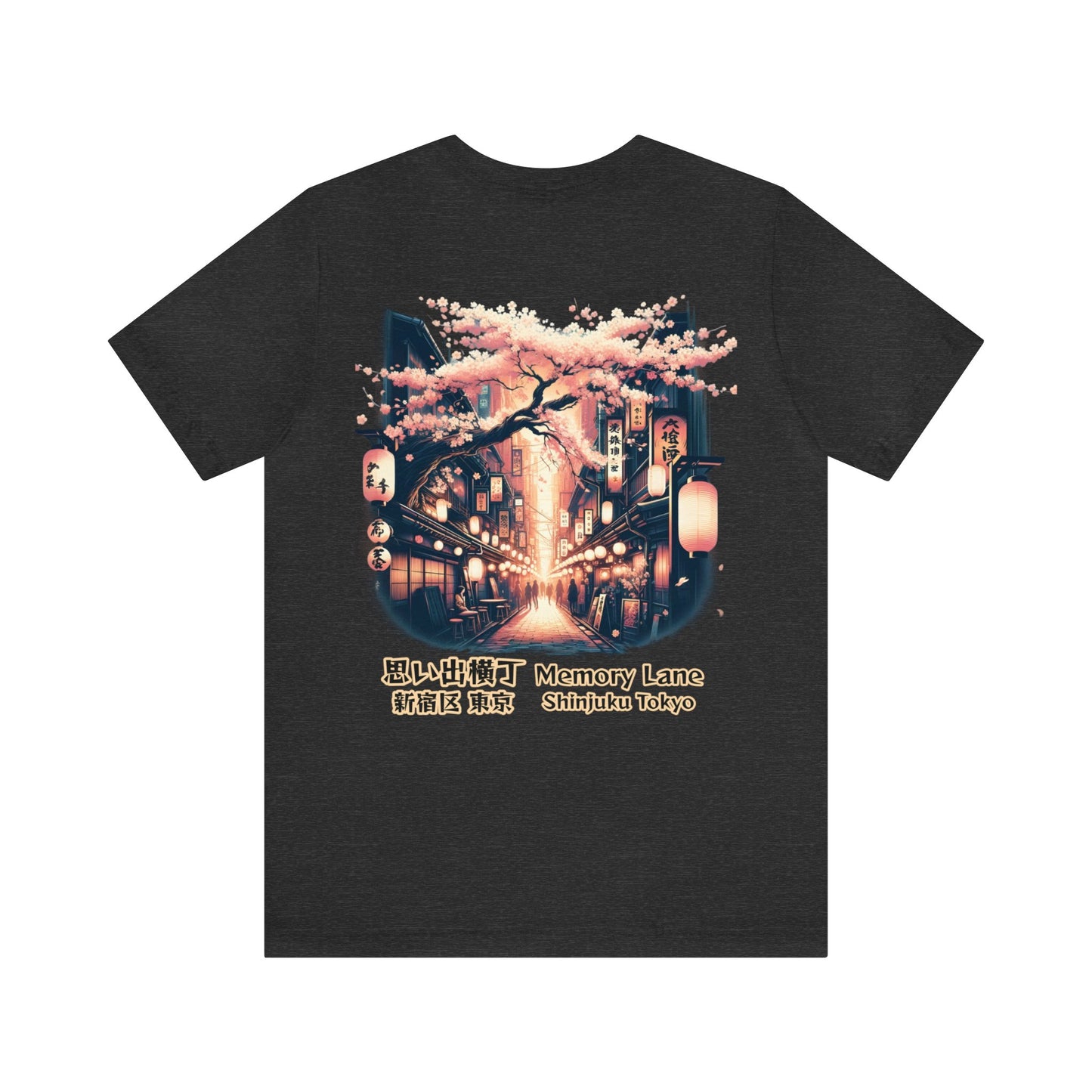 Drinking In The Memory Lane Under The Sakura Unisex Tee (Back Print)