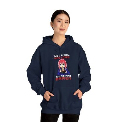 Just A Girl Who Loves Anime And Ramen Unisex Hoodie