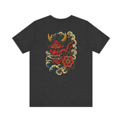 Samurai Mask Tsunami Unisex Tee (Back Print)