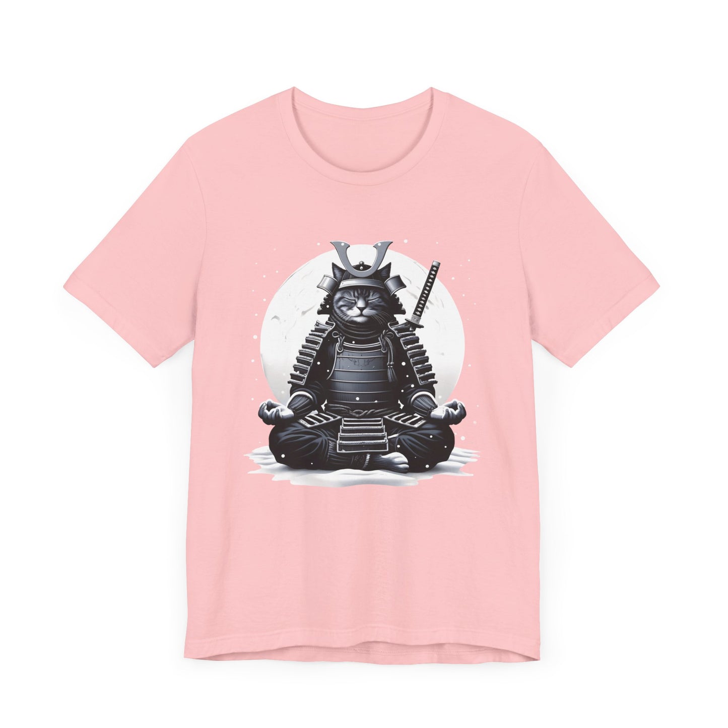 Zen Samurai Cat (No Text) Unisex Tee