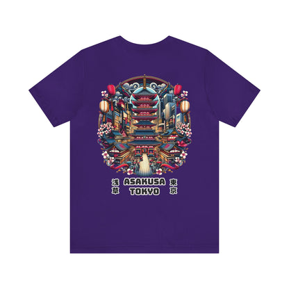 Asakusa Under The Sakura Unisex Tee (Back Print)