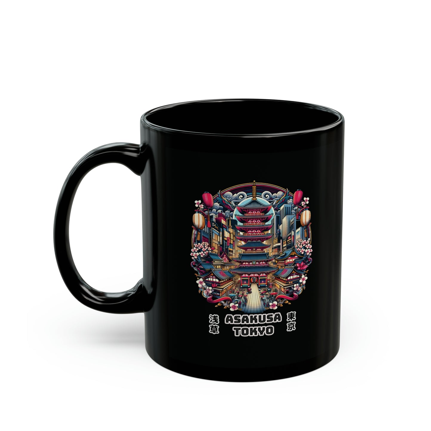 Asakusa Under The Sakura Coffee Mug 11oz