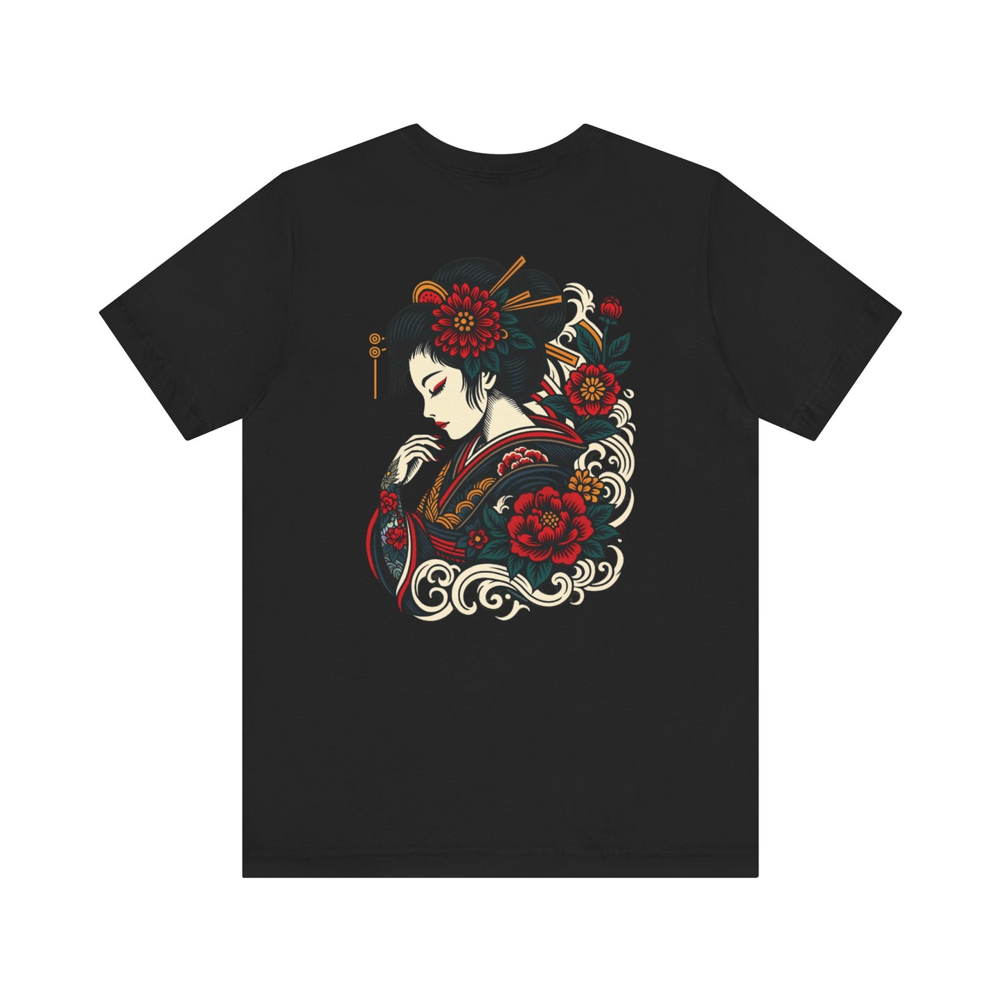 Mysterious Geisha Unisex Tee (Back Print)