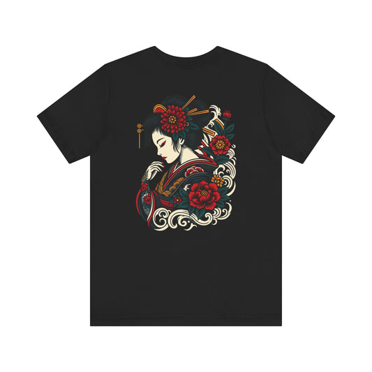 Mysterious Geisha Unisex Tee (Back Print)