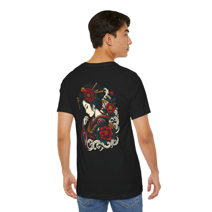 Mysterious Geisha Unisex Tee (Back Print)