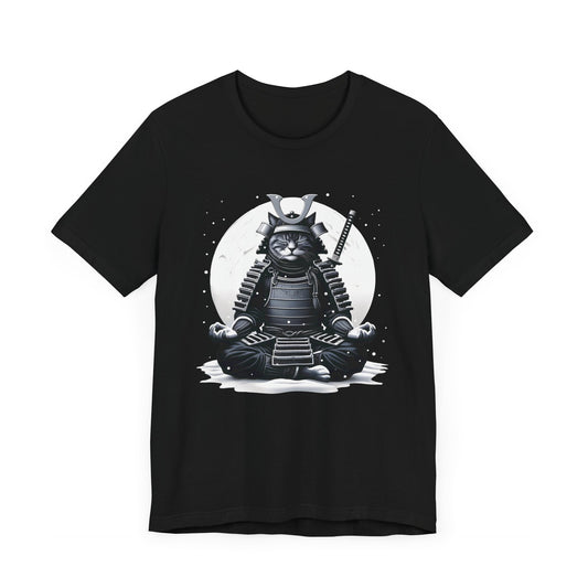 Zen Samurai Cat (No Text) Unisex Tee