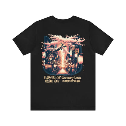 Drinking In The Memory Lane Under The Sakura Unisex Tee (Back Print)