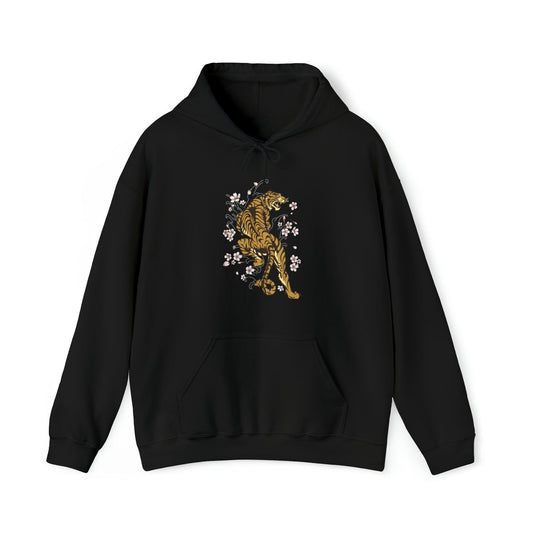 Enchanting Tiger In The Sakura Garden Unisex Hoodie