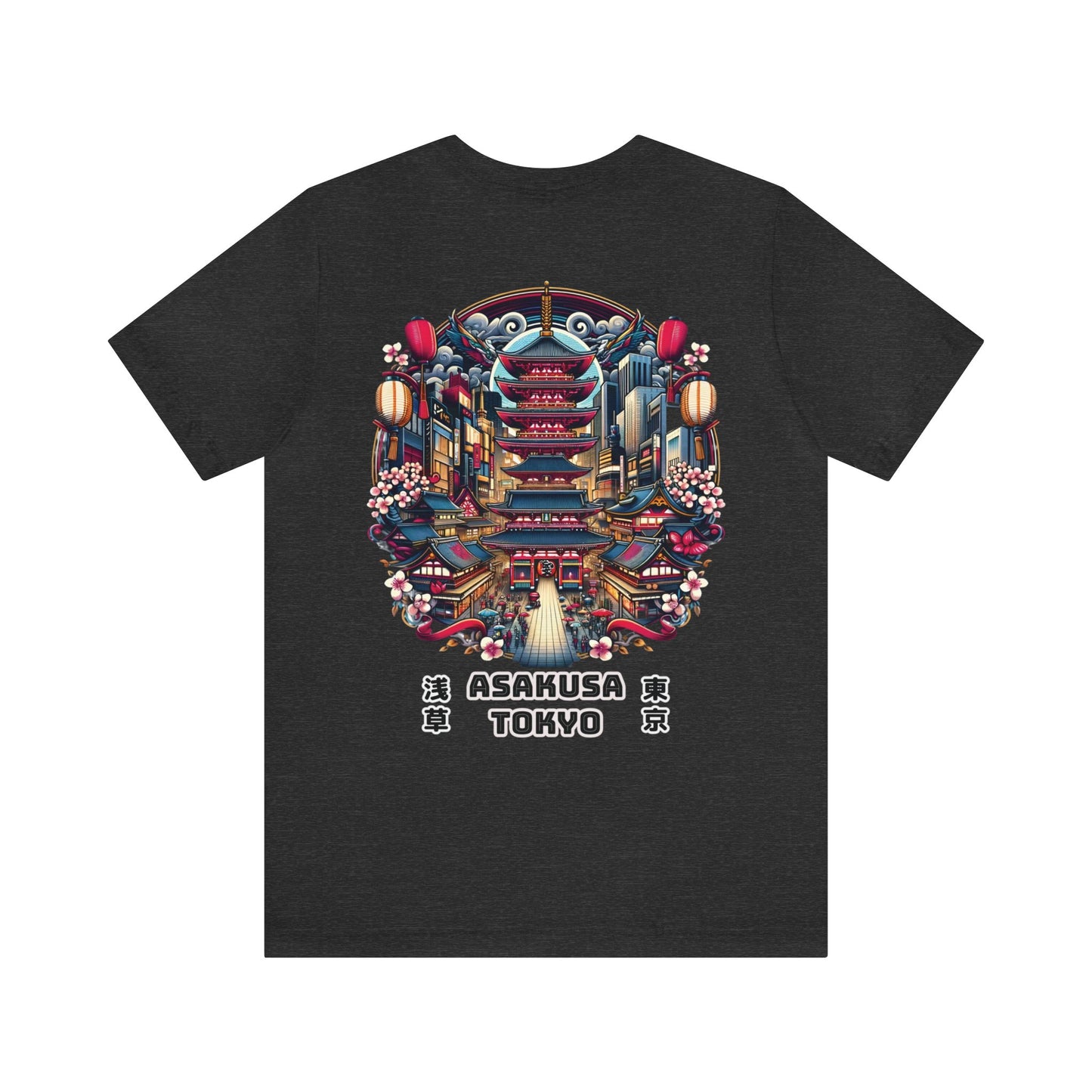 Asakusa Under The Sakura Unisex Tee (Back Print)