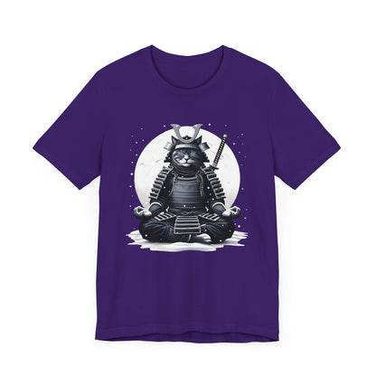 Zen Samurai Cat (No Text) Unisex Tee