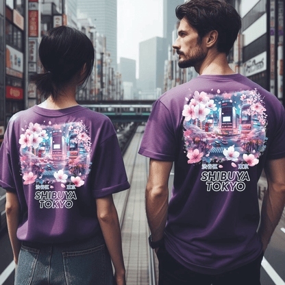 Shibuya Under The Sakura Unisex Tee (Back Print)