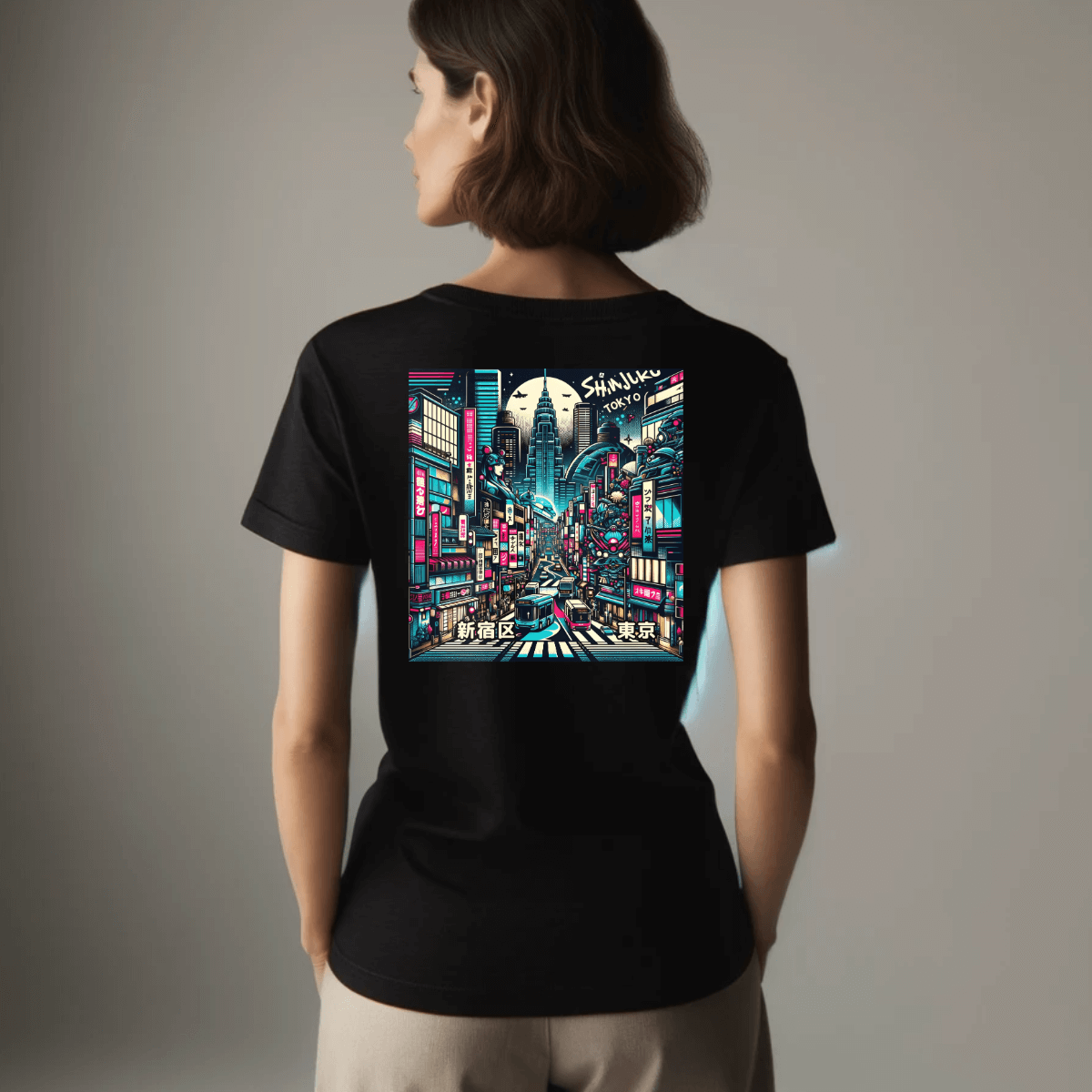 Shinjuku Rush Unisex Tee (Back Print)