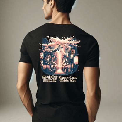 Drinking In The Memory Lane Under The Sakura Unisex Tee (Back Print)