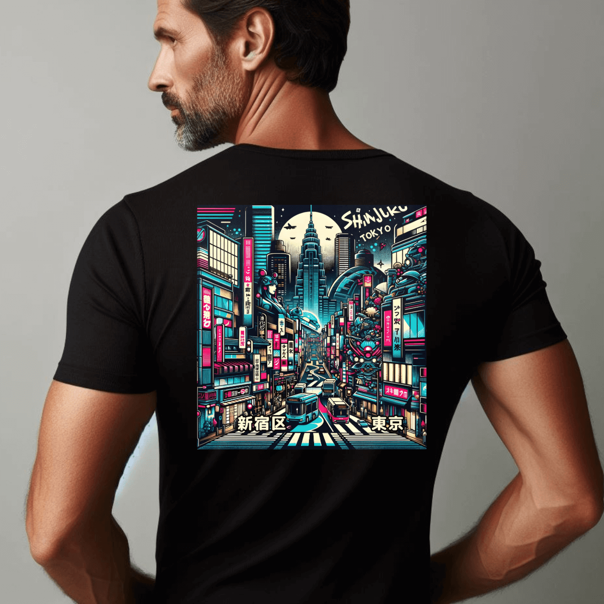 Shinjuku Rush Unisex Tee (Back Print)