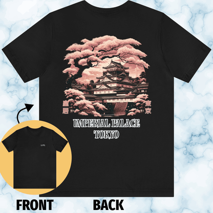 Imperial Palace Under The Sakura Unisex Tee (Back Print)