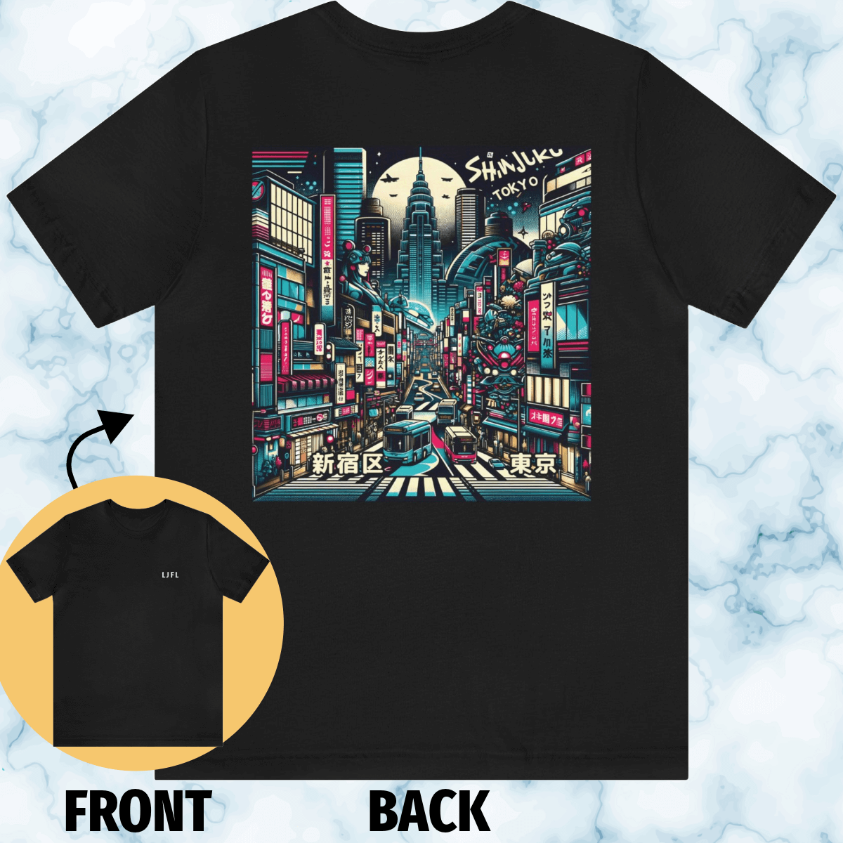 Shinjuku Rush Unisex Tee (Back Print)