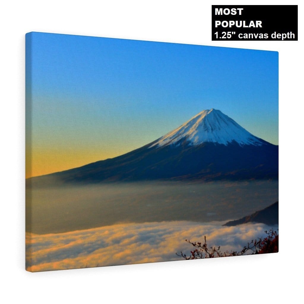 Mt Fuji Mystifying Views (Premium Canvas Art w/ 1.25" Depth Frame Ready To Hang)