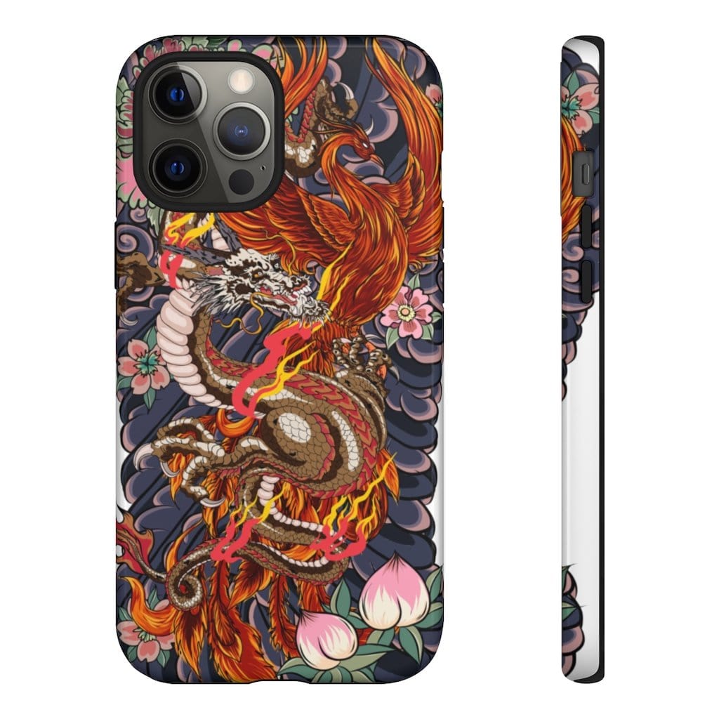 Rise Of The Dragon And Phoenix Impact Resist Phone Case