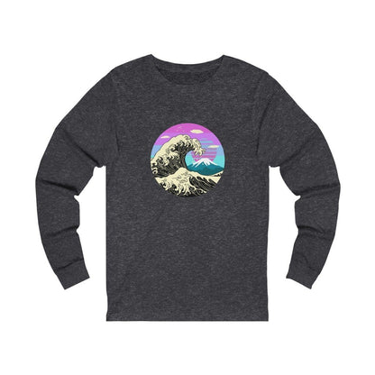 Great Wave Cyberpunk Unisex Long Sleeve Tee