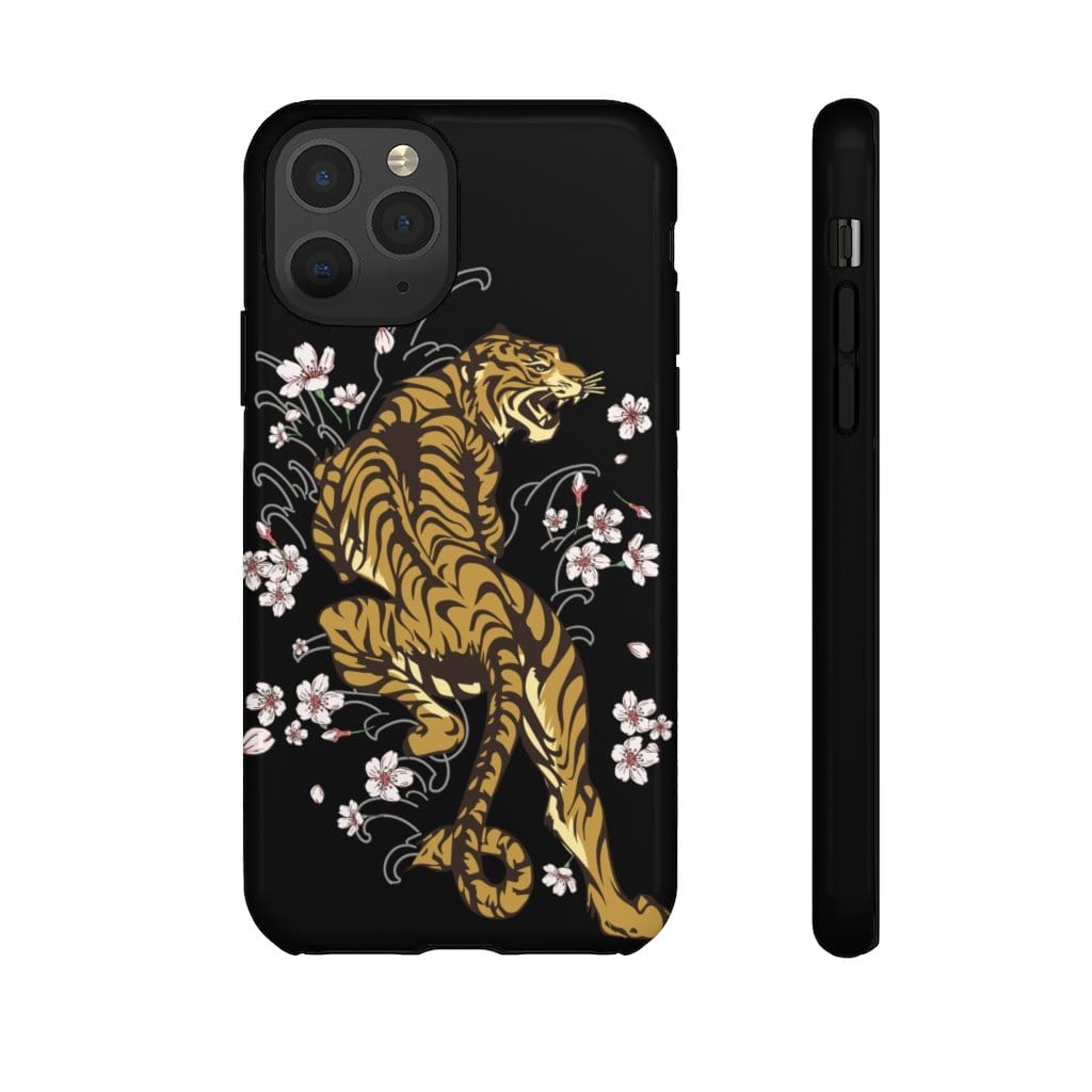 Enchanting Tiger In The Sakura Garden Impact Resist Phone Case