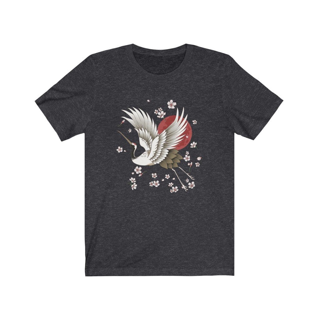 Sakura Graceful Crane Unisex Tee