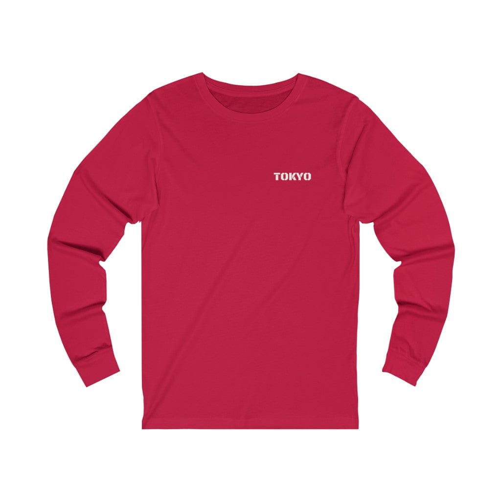 Tokyo Tiger Unisex Long Sleeve Tee (Back Print)