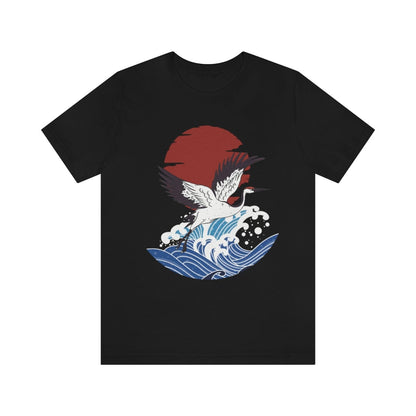 Crane Over The Great Wave Unisex Tee