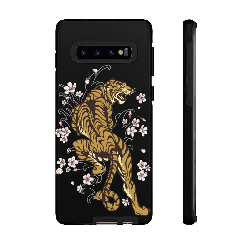 Enchanting Tiger In The Sakura Garden Impact Resist Phone Case