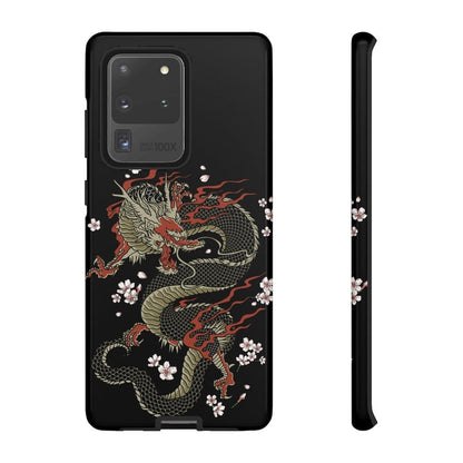 Power Dragon Sakura Impact Resist Phone Case